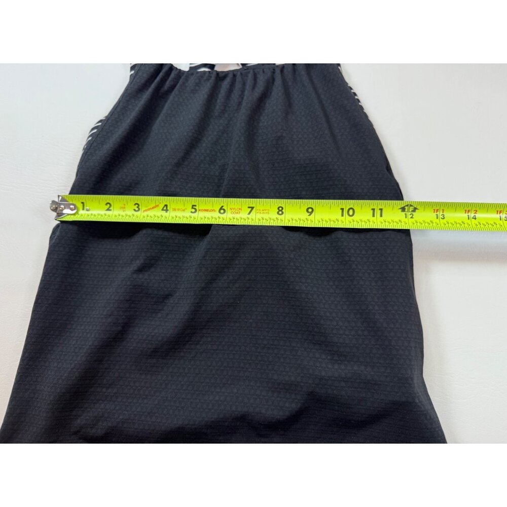 Lululemon Ivivva Black Striped Racerback Active Tank Keyhole back (bin FF120) - Picture 4 of 6